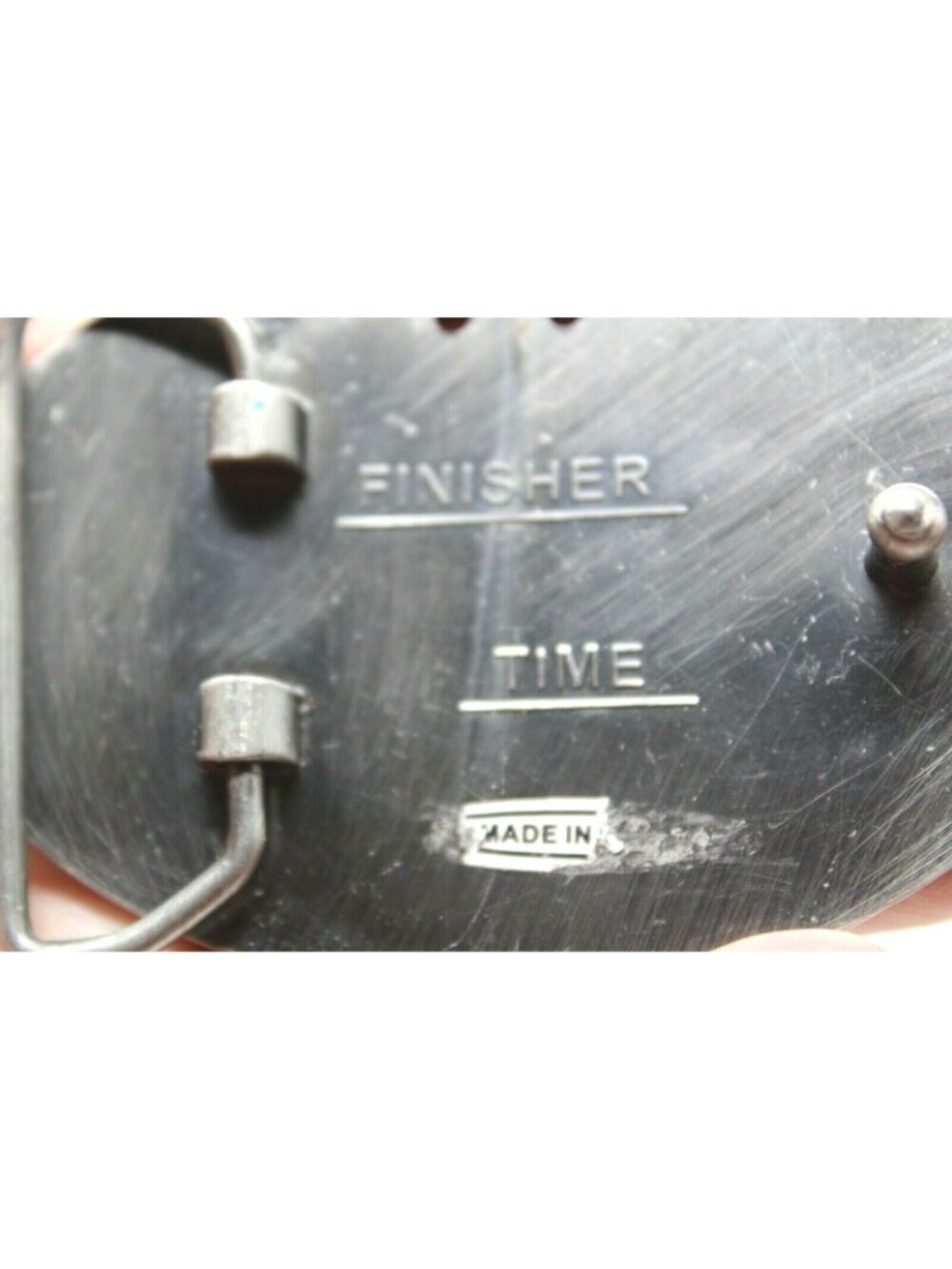 Monster Half Marathon Finisher Belt Buckle Skull Design Metal Oval #D-4 - Picture 7 of 7